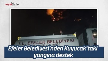 Efeler Belediyesi'nden Kuyucak'taki yangına destek