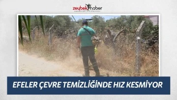 EFELER &Ccedil;EVRE TEMİZLİĞİNDE HIZ KESMİYOR