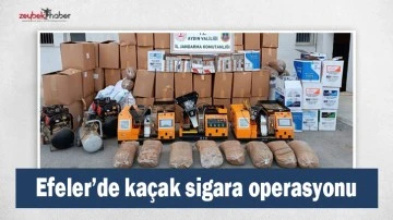 Efeler&rsquo;de ka&ccedil;ak sigara operasyonu