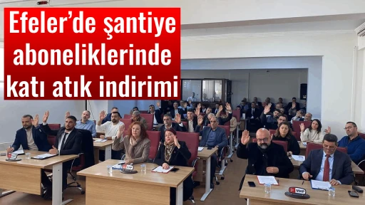 Efeler&rsquo;de şantiye aboneliklerinde katı atık indirimi
