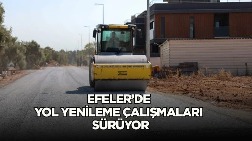 Efeler&rsquo;de yol yenileme &ccedil;alışmaları s&uuml;r&uuml;yor