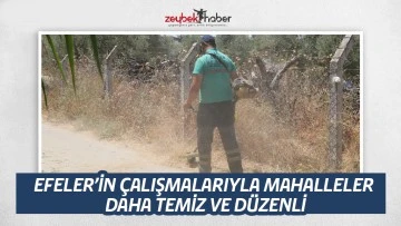 EFELER&rsquo;İN &Ccedil;ALIŞMALARIYLA MAHALLELER DAHA TEMİZ VE D&Uuml;ZENLİ