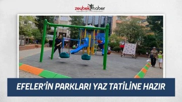 EFELER&rsquo;İN PARKLARI YAZ TATİLİNE HAZIR