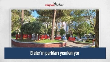 Efeler&rsquo;in parkları yenileniyor