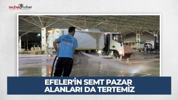 EFELER'İN SEMT PAZAR ALANLARI DA TERTEMİZ