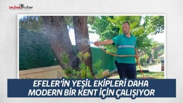 EFELER&rsquo;İN YEŞİL EKİPLERİ DAHA MODERN BİR KENT İ&Ccedil;İN &Ccedil;ALIŞIYOR