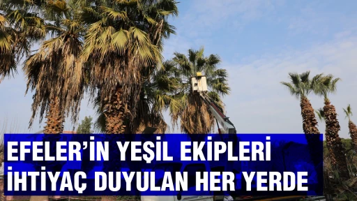 EFELER&rsquo;İN YEŞİL EKİPLERİ İHTİYA&Ccedil; DUYULAN HER YERDE