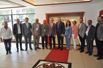 Ege Gazeteciler Federasyonu&rsquo;ndan Kaymakam Ertaş&rsquo;a ziyaret