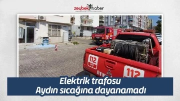 Elektrik trafosu Aydın sıcağına dayanamadı