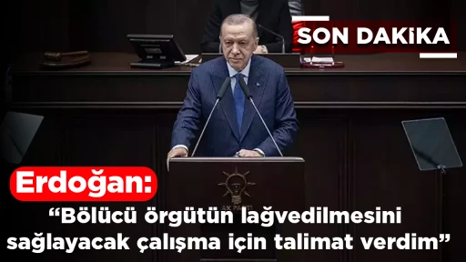 Erdoğan: B&ouml;l&uuml;c&uuml; &ouml;rg&uuml;t&uuml;n lağvedilmesini sağlayacak &ccedil;alışma i&ccedil;in talimat verdim