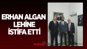 Erhan Algan lehine istifa etti