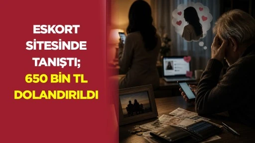 Eskort sitesinde tanıştı; 650 bin tl dolandırıldı