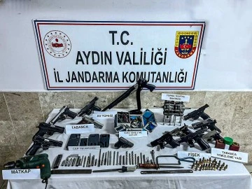 Evi silah imalathanesine &ccedil;evirmiş