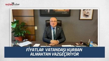 FİYATLAR  VATANDAŞI KURBAN ALMAKTAN VAZGE&Ccedil;İRİYOR