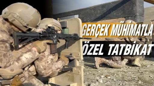 Ger&ccedil;ek m&uuml;himmatla &lsquo;&ouml;zel&rsquo; tatbikat