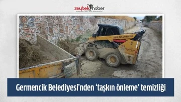 Germencik Belediyesi&rsquo;nden &lsquo;taşkın &ouml;nleme&rsquo; temizliği