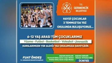 Germencik Belediyesi yaz okulu etkinlikleri başlıyor