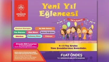 Germencik'te &ccedil;ocuklar i&ccedil;in yeni yıl eğlencesi d&uuml;zenlenecek