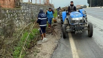 Germencik&rsquo;te yol yapım &ccedil;alışmaları s&uuml;r&uuml;yor