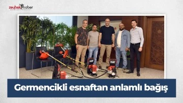 Germencikli esnaftan anlamlı bağış