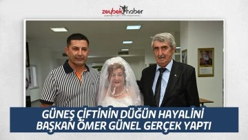 G&Uuml;NEŞ &Ccedil;İFTİNİN D&Uuml;Ğ&Uuml;N HAYALİNİ BAŞKAN &Ouml;MER G&Uuml;NEL GER&Ccedil;EK YAPTI