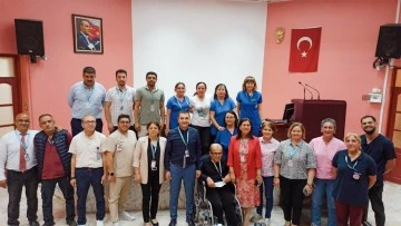 Hastanede &ccedil;alışan engelli personeller unutulmadı