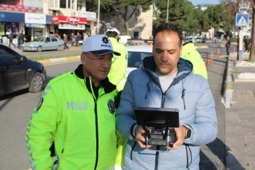 Hatalı s&uuml;r&uuml;c&uuml;ler drone ile tespit edildi