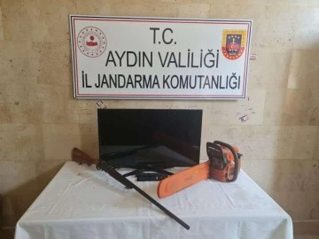 Hırsızlık ş&uuml;phelisi &ccedil;aldığı malzemeler ile birlikte yakalandı