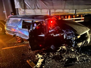 Hurdaya d&ouml;nen otomobilde burnu bile kanamadı