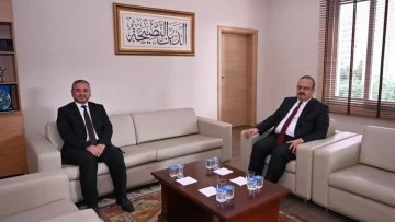 İl M&uuml;ft&uuml;s&uuml; G&uuml;neş, Vali Canbolat'ı ağırladı