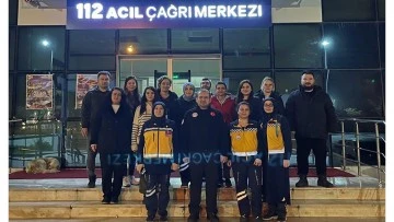 İl Sağlık M&uuml;d&uuml;r&uuml; Şenkul sahur vakti 112 &Ccedil;ağrı Merkezi personeli ile bir araya geldi