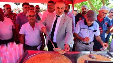 İncirliova&rsquo;da halk aşureye doydu