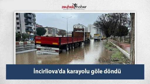 İncirliova'da karayolu g&ouml;le d&ouml;nd&uuml;