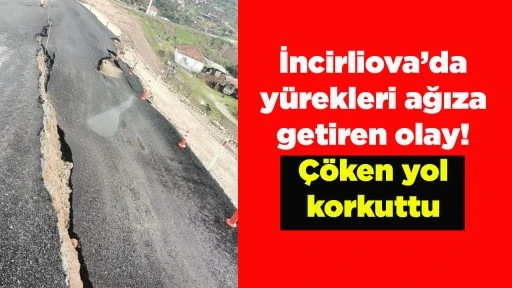 İncirliova&rsquo;da y&uuml;rekleri ağıza getiren olay! &Ccedil;&ouml;ken yol korkuttu