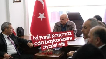 İYİ Partili Korkmaz oda başkanlarını ziyaret etti