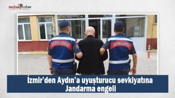 İzmir&rsquo;den Aydın&rsquo;a uyuşturucu sevkiyatına Jandarma engeli