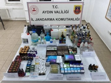 Jandarma&rsquo;dan ka&ccedil;ak sigara ve alkol operasyonu