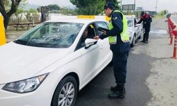 Jandarma ekipleri 'havadan trafik denetimi' ger&ccedil;ekleştirdi