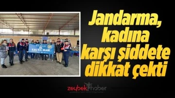 Jandarma, kadına karşı şiddete dikkat &ccedil;ekti