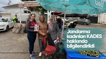 Jandarma kadınları KADES hakkında bilgilendirildi