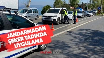 Jandarmadan &lsquo;şeker&rsquo; tadında uygulama