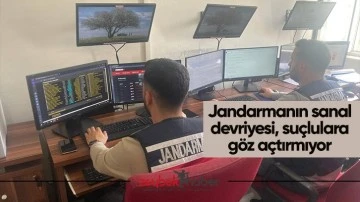 Jandarmanın sanal devriyesi, su&ccedil;lulara g&ouml;z a&ccedil;tırmıyor