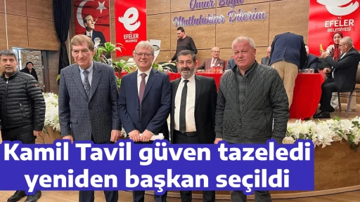 Kamil Tavil g&uuml;ven tazeledi, yeniden başkan se&ccedil;ildi