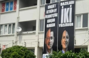 Kanuna aykırı pankartın indirilmesine karar verildi