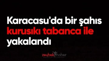 Karacasu'da bir şahıs kurusıkı tabanca ile yakalandı
