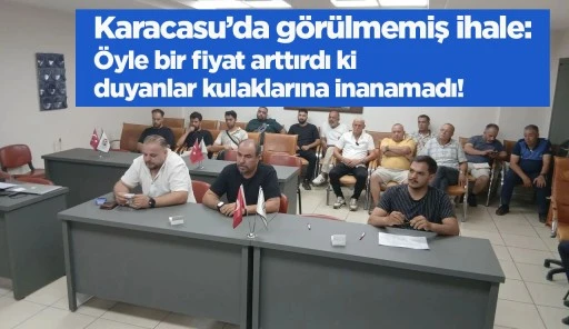 Karacasu’da görülmemiş ihale: Öyle bir fiyat arttırdı ki duyanlar kulaklarına inanamadı!