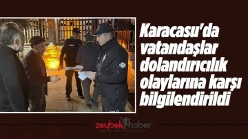 Karacasu'da vatandaşlar dolandırıcılık olaylarına karşı bilgilendirildi