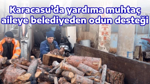 Karacasu&rsquo;da yardıma muhta&ccedil; aileye belediyeden odun desteği