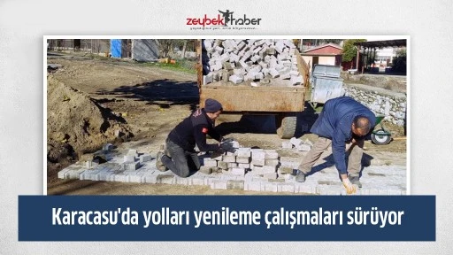 Karacasu'da yolları yenileme &ccedil;alışmaları s&uuml;r&uuml;yor