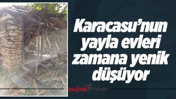 Karacasu&rsquo;nun yayla evleri zamana yenik d&uuml;ş&uuml;yor